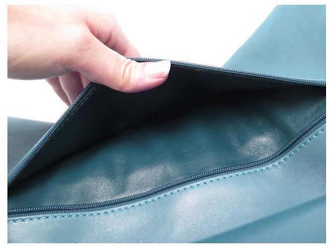 CHANEL MAXI HANDTASCHE 2.55 PREUSSENBLAU GESTEPPTES LACKLEDER + TASCHENBOX - Ansicht 14