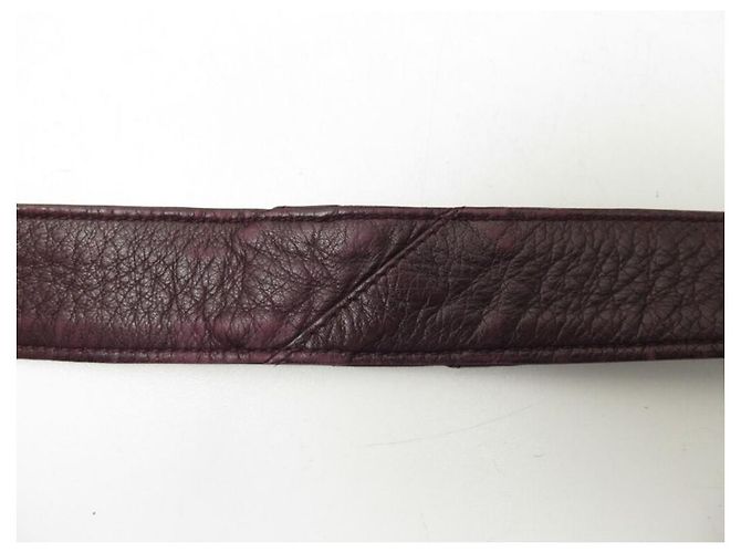 BOLSA CHANEL BESACE COM FECHO ATEMPORAL BOLSA BANDOULIERE DE COURO ACOLCHOADO Bordeaux - vista 7