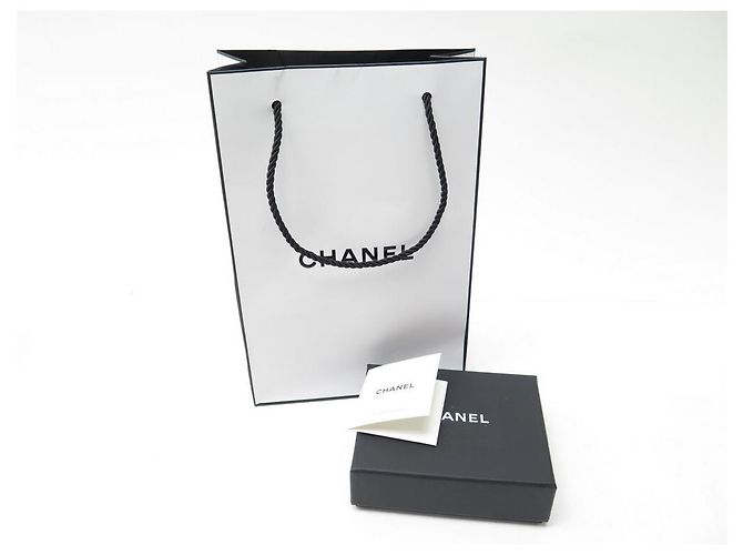 NUOVA RARA COLLANA ANCORA CHANEL STRASS LOGO CC COLLANA CON STRASS IN METALLO ARGENTO - vista 7