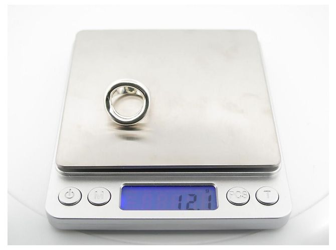 CHRISTOFLE SET COLLANA COLLANA ANELLO IDOLE T51 ANELLI D'ARGENTO - vista 10