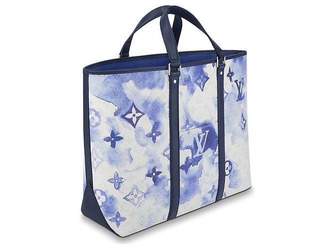 Louis Vuitton LV New Tote GM Acquarell Blu - vista 4