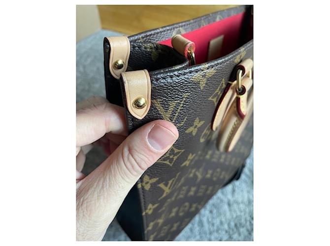 Louis Vuitton Monogramma LV Sac Plat PM Marrone - vista 5