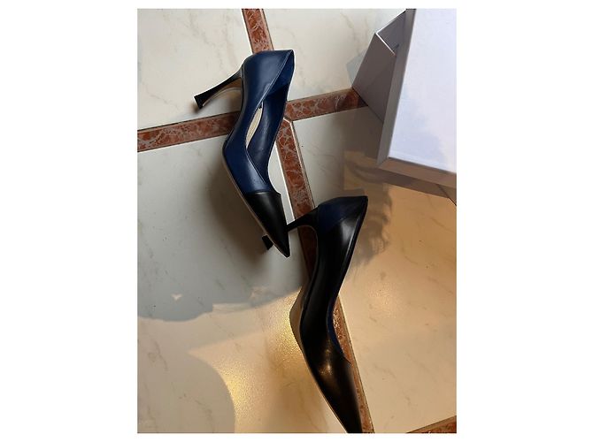 Christian Dior Escarpins bi color - vue 5