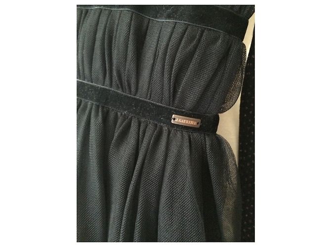 Jean Paul Gaultier Schwarzes Viscose Kleid 13-14 Jahre - Ansicht 3