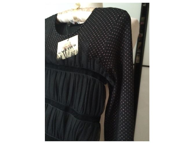 Jean Paul Gaultier Schwarzes Viscose Kleid 13-14 Jahre - Ansicht 4
