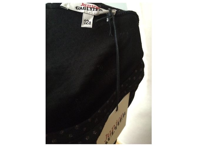 Jean Paul Gaultier Schwarzes Viscose Kleid 13-14 Jahre - Ansicht 8