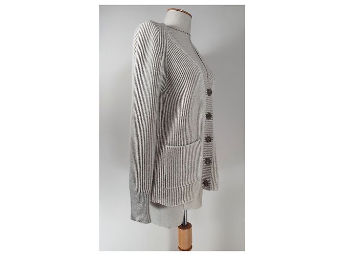 Autre Marque Repeat Kaschmir Cardigan Beige L XL - Ansicht 3