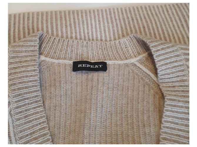 Autre Marque Repeat Kaschmir Cardigan Beige L XL - Ansicht 4