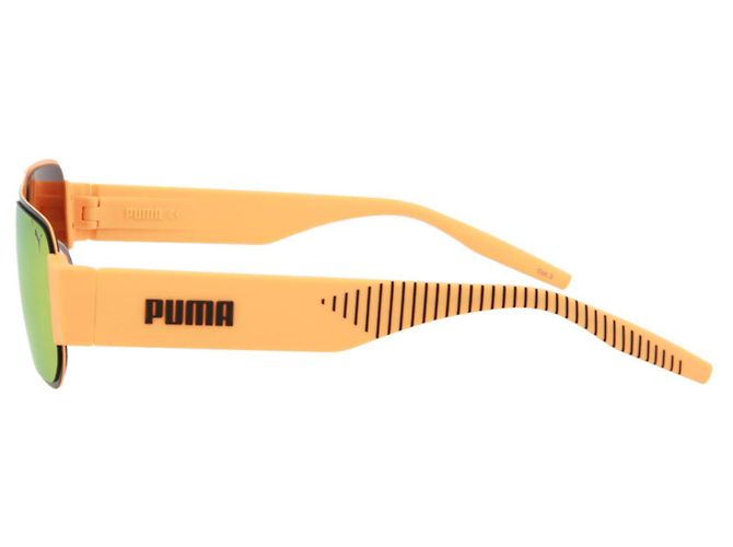 Occhiali da sole Puma con montatura squadrata in metallo - vista 3