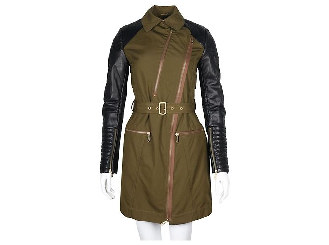 Rebecca Minkoff Khaki and Black Kiefer Jacket - view 2