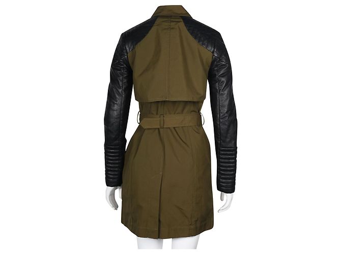 Rebecca Minkoff Khaki and Black Kiefer Jacket - view 3