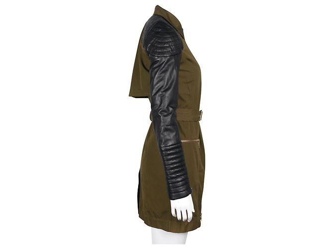 Rebecca Minkoff Khaki and Black Kiefer Jacket - view 4