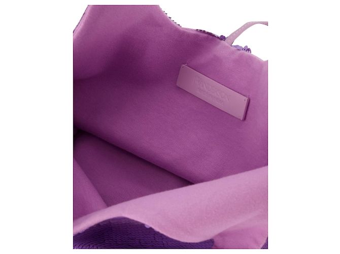 JW Anderson Mini sac cabas à sequins - J.W. Anderson - Lilas - Cuir - vue 4