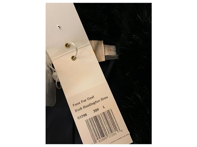 Tory Burch Eco fur coat in emerald green - view 3