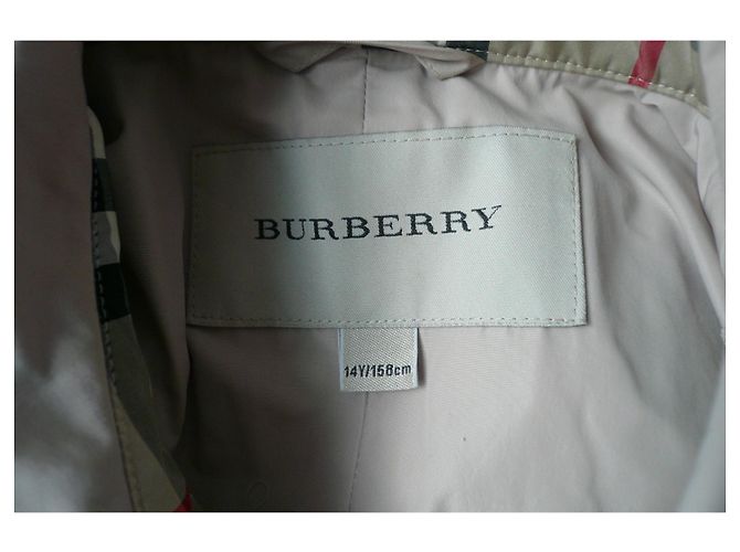 BURBERRY Trench beige con cappuccio removibile 14 AN B.E - vista 3