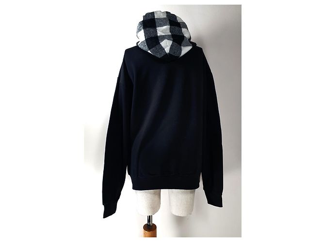 Felpa Alexander McQueen MCQ Nera Multicolore Cotone Nero - vista 3