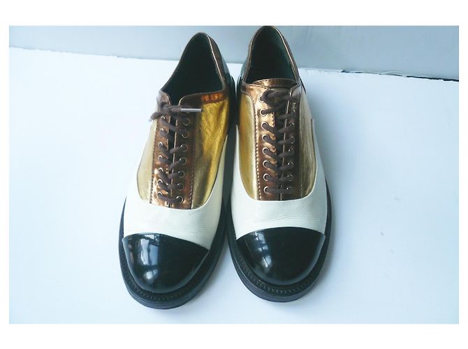 CHANEL Derby collezione Coco Cuba ottime condizioni T37C ESAURITO Multicolore - vista 2