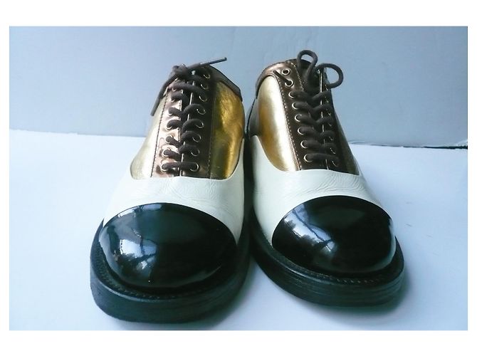 CHANEL Derby collezione Coco Cuba ottime condizioni T37C ESAURITO Multicolore - vista 3