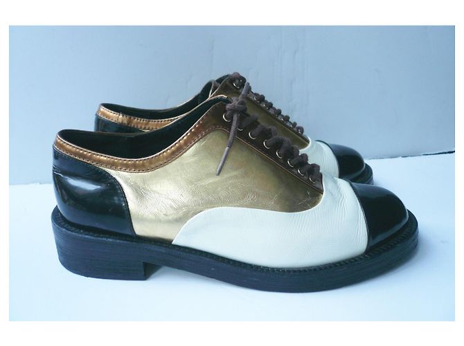 CHANEL Derby collezione Coco Cuba ottime condizioni T37C ESAURITO Multicolore - vista 4