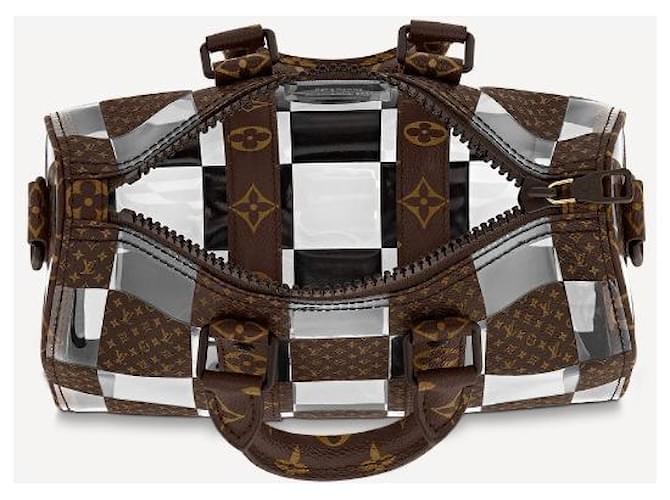 Louis Vuitton LV Keepall 25 Ajedrez de monograma Castaño - vista 2