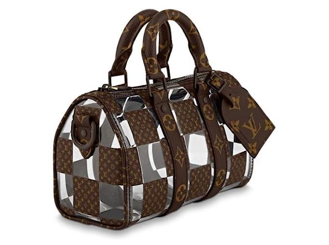 Louis Vuitton LV Keepall 25 Ajedrez de monograma Castaño - vista 3