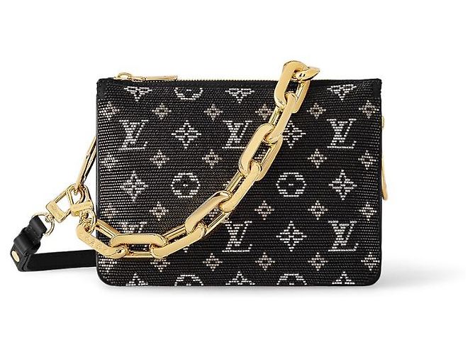 Louis Vuitton Coussin BB Nero Perline di Vetro - vista 3