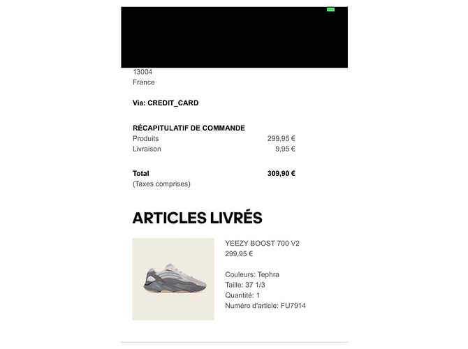 Sneakers Yeezy 700 V2 Tephra Beige in Cotone - vista 3