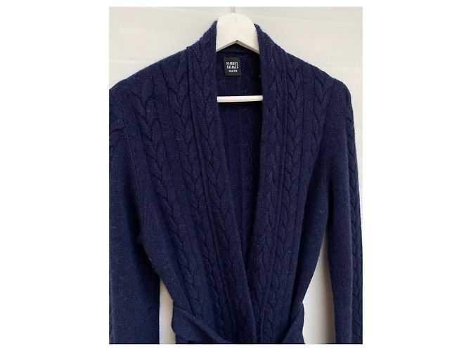 Autre Marque Kaschmir-Strickwaren von Femmes Fatales Blau - Ansicht 7