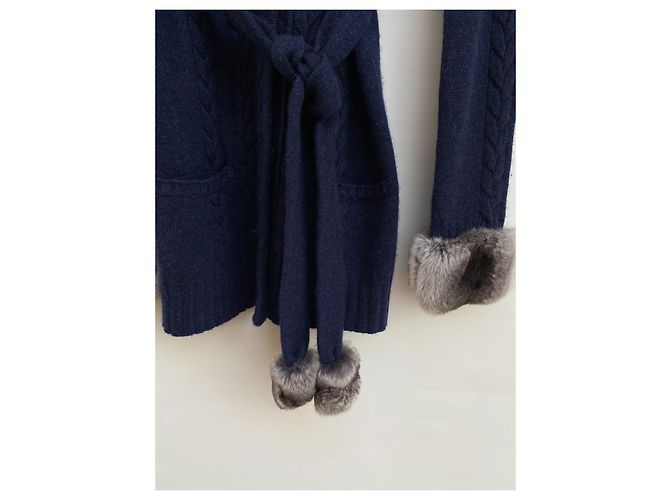 Autre Marque Kaschmir-Strickwaren von Femmes Fatales Blau - Ansicht 8