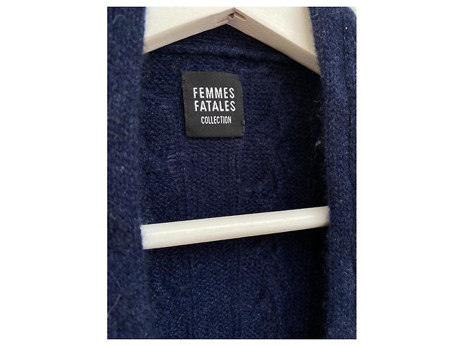 Autre Marque Kaschmir-Strickwaren von Femmes Fatales Blau - Ansicht 9