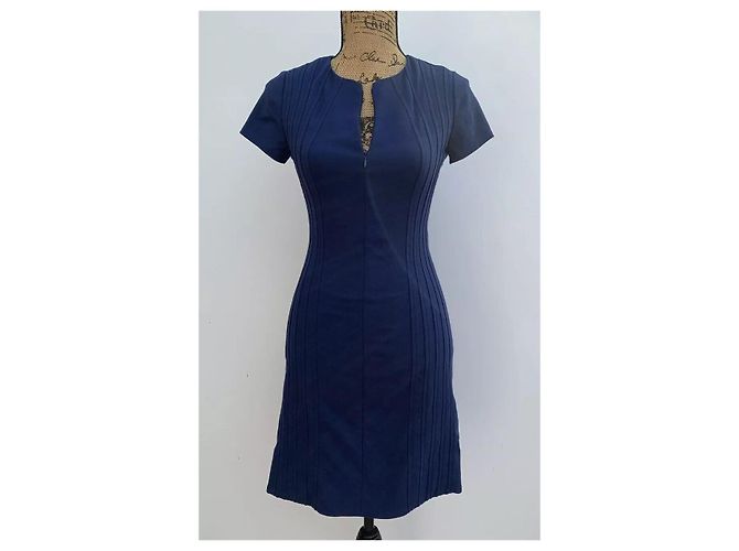 Diane Von Furstenberg Etuikleid DvF Kaelyn in tiefem Saphir Marineblau Dunkelblau - Ansicht 2