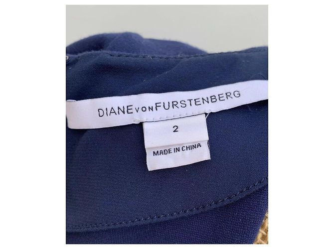 Diane Von Furstenberg Etuikleid DvF Kaelyn in tiefem Saphir Marineblau Dunkelblau - Ansicht 5