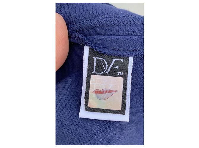 Diane Von Furstenberg Etuikleid DvF Kaelyn in tiefem Saphir Marineblau Dunkelblau - Ansicht 6