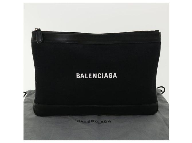 BALENCIAGA Pochette Tela Nera 568024 auth 33118 - vista 12