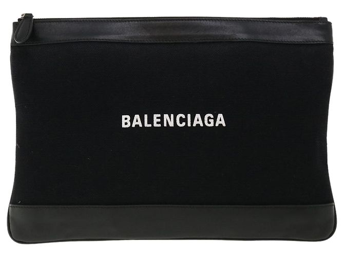 BALENCIAGA Pochette Tela Nera 568024 auth 33118 - vista 13