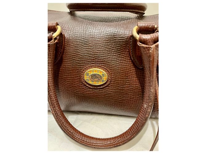 Vintage Burberrys Ledertasche aus der 1970's - Ansicht 13