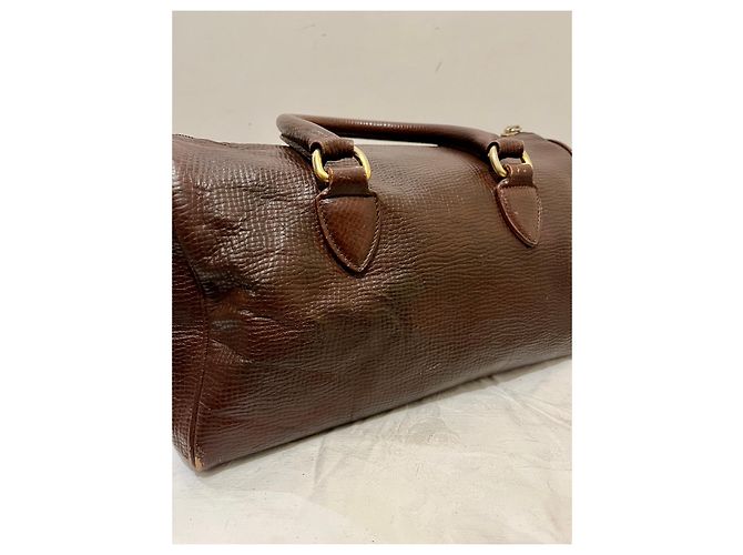 Vintage Burberrys Ledertasche aus der 1970's - Ansicht 16