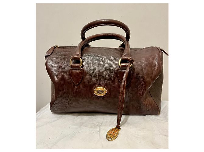 Vintage Burberrys Ledertasche aus der 1970's - Ansicht 2