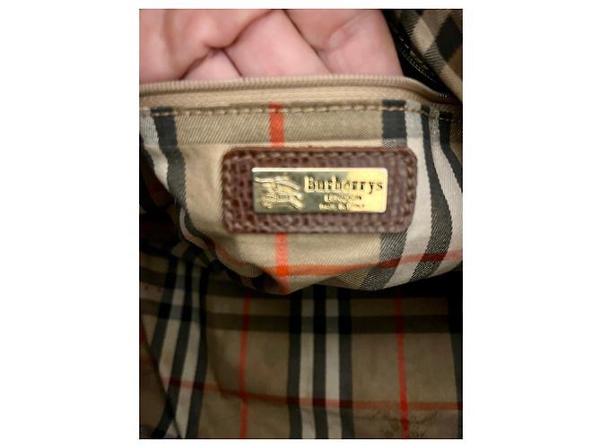 Vintage Burberrys Ledertasche aus der 1970's - Ansicht 7