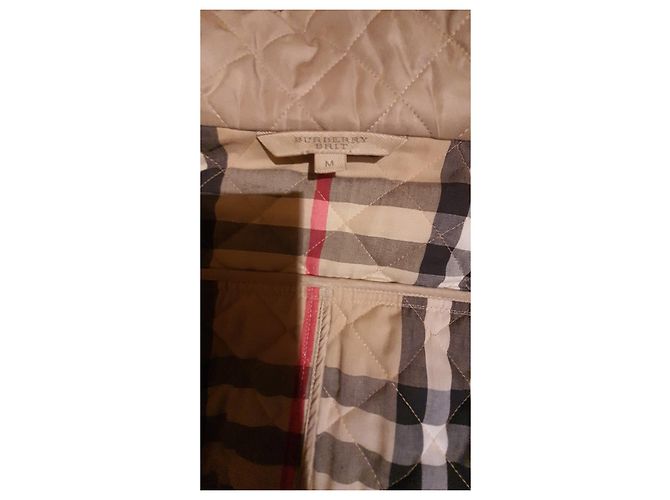 Gabardina acolchada de largo medio BURBERRY BRIT Beige - vista 3