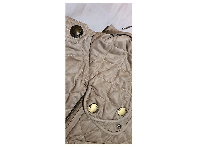 Gabardina acolchada de largo medio BURBERRY BRIT Beige - vista 5