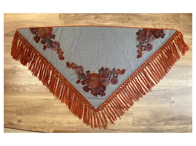 COLOMBO Sciarpe, foulard Grigio - vista 3