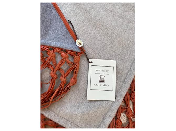COLOMBO Sciarpe, foulard Grigio - vista 9