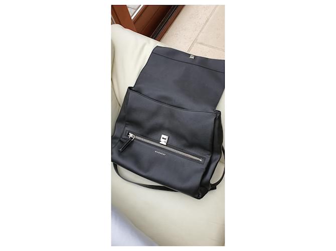 Borsa a mano Givenchy in pelle nera granulata Nero - vista 10
