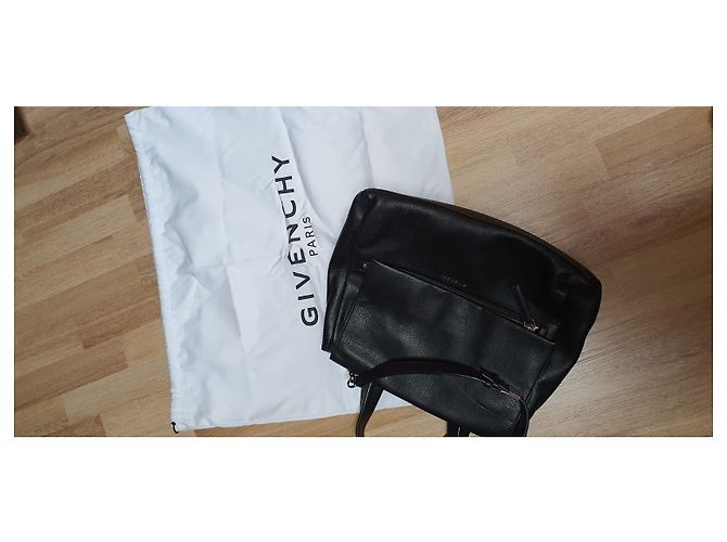 Borsa a mano Givenchy in pelle nera granulata Nero - vista 2