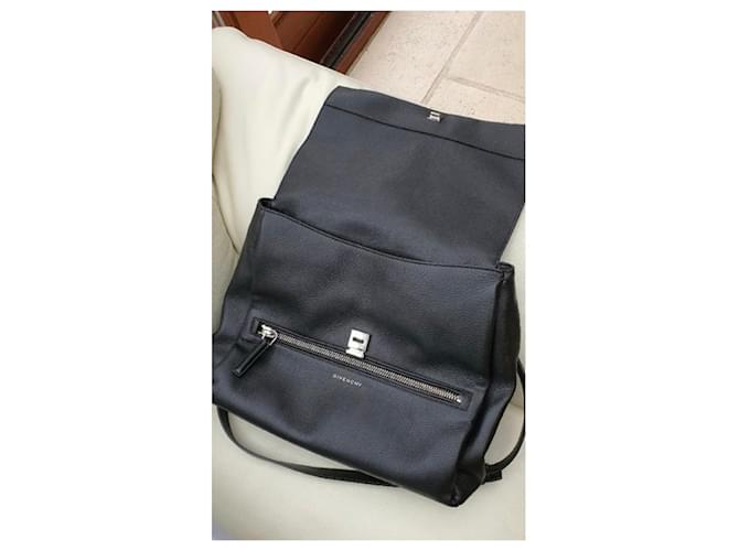 Borsa a mano Givenchy in pelle nera granulata Nero - vista 3
