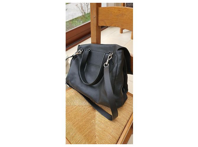 Borsa a mano Givenchy in pelle nera granulata Nero - vista 9