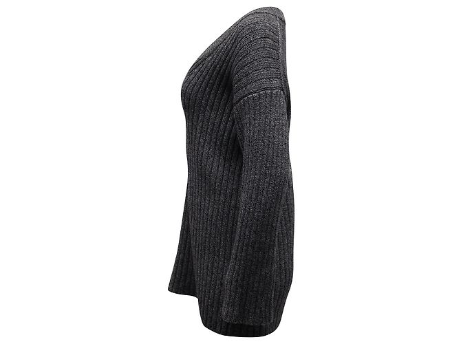 Alexander Wang Star Safety Pin Pullover in Grey Laine - Ansicht 2