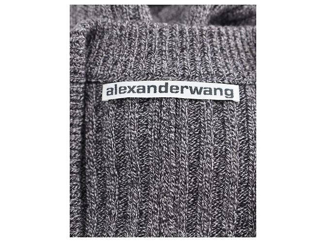 Alexander Wang Star Safety Pin Pullover in Grey Laine - Ansicht 4