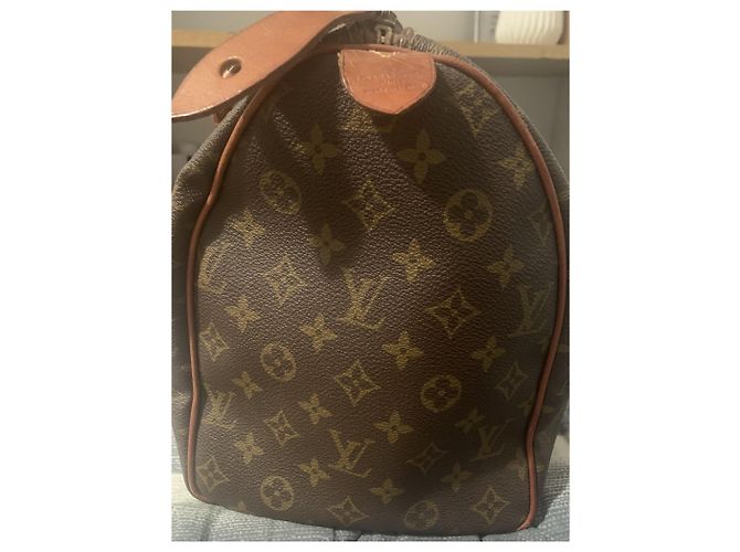 Borsa a mano Louis Vuitton Speedy Marrone Scuro Pelle - vista 10